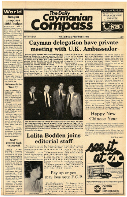 Caymanian Compass 1984 February 2
