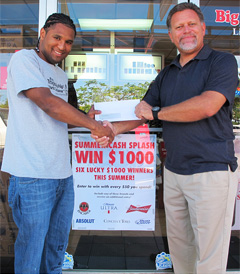 Summer Cash Splash winner