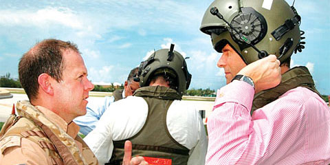 Gov w helmet