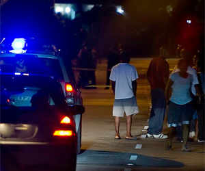 Crewe road shooting scene Cayman