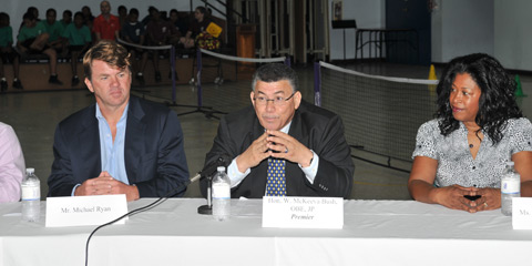 legends tennis press conference