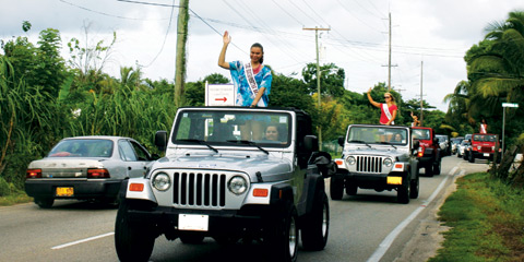 Miss Cayman motorcade