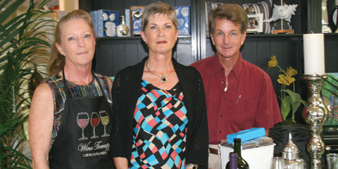 Becky Redford Anne Roberts Cayman Wine