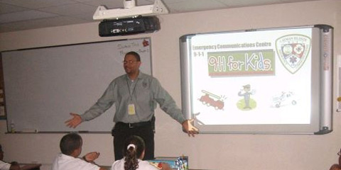 911 visit triple-c school