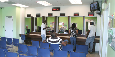 DVL waiting area Cayman