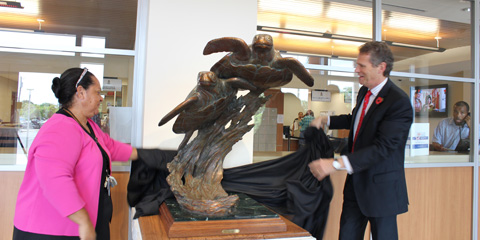 Turtle sculpture Cayman