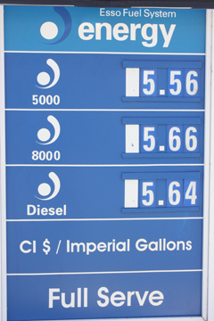 gas prices cayman