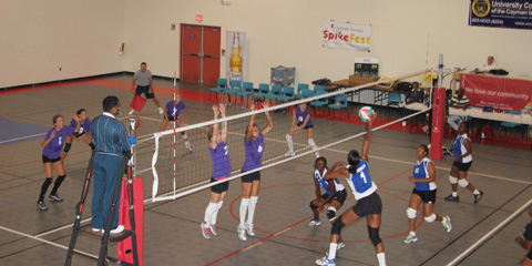 Women spike defence