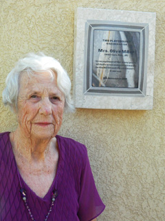 mrs olive plaque