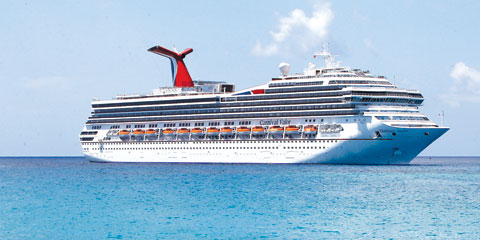 Carnival Cruise ship in George Town