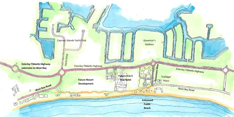 west bay road illustration