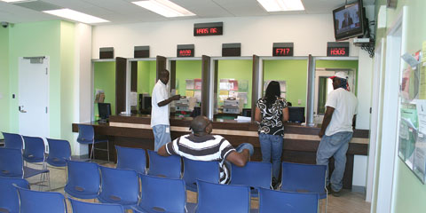 DVL waiting area Cayman