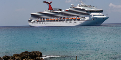 Carnival Cruise ship in George Town